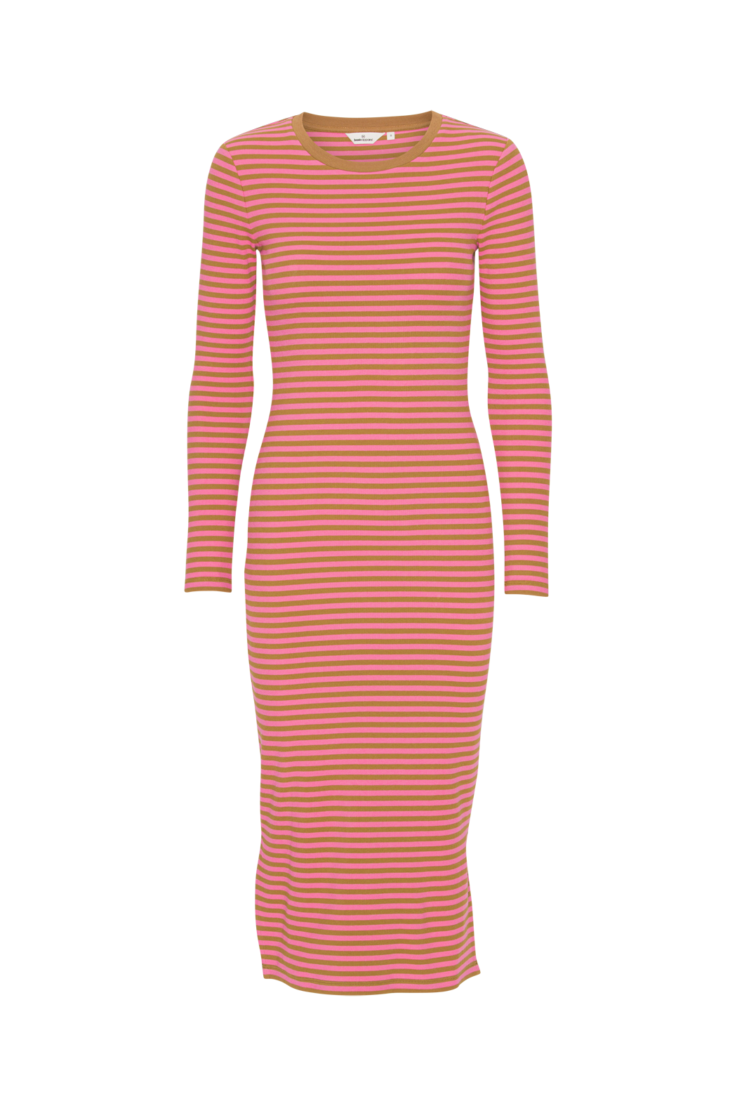 Basic Apparel Ludmilla Long Dress Dresses 529 Stripe Fruit Dove/508 Bronze Brown